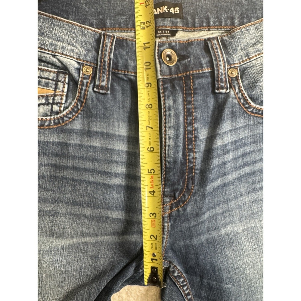 Rank 45 Men's Slim Straight Medium Wash Jeans, 34x34, NWOT tags Rugged Western - Picture 11 of 16